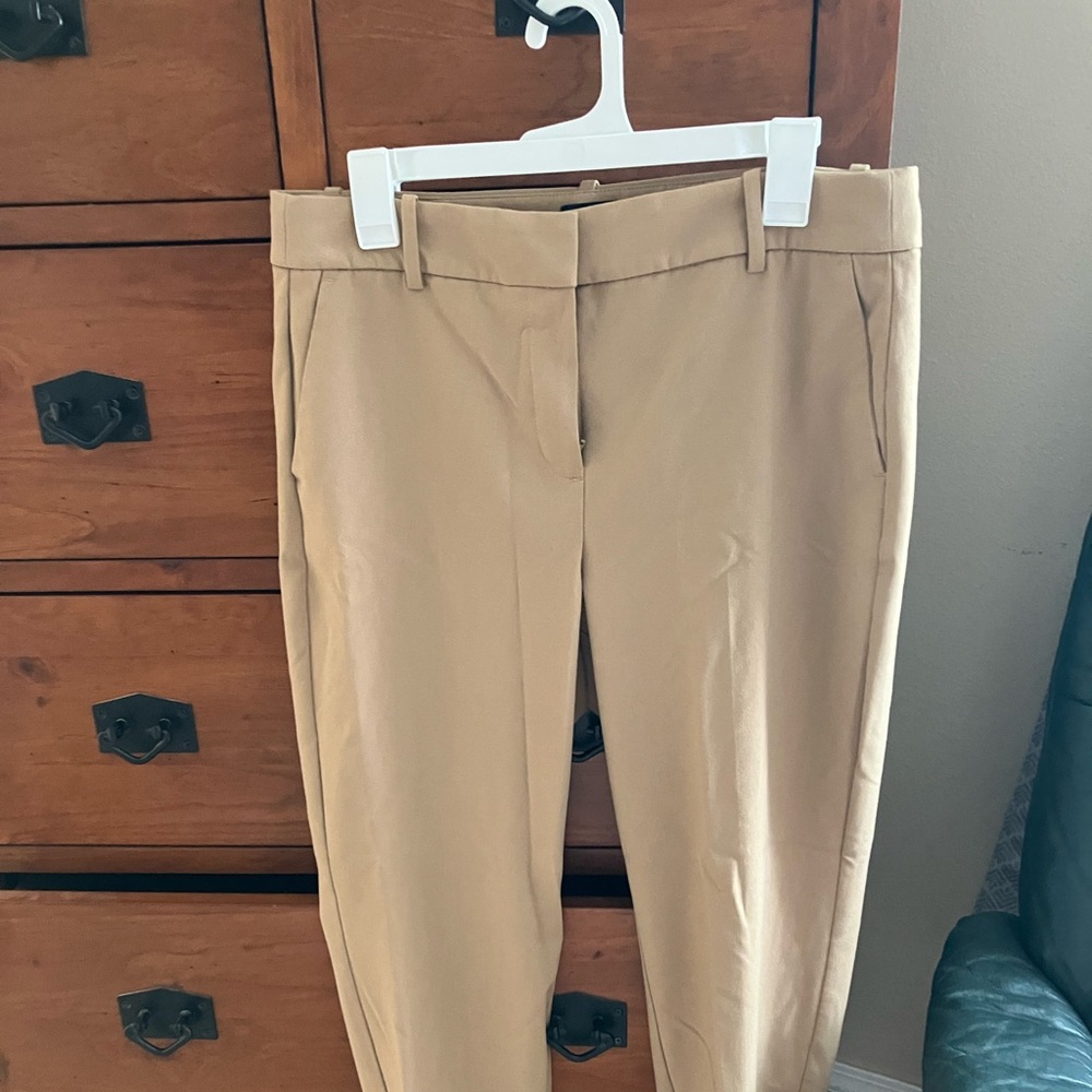 J Crew Womens Ruby crop pant size 12P petite tan